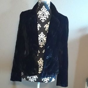 Caslon Black velvet feel womens blazer